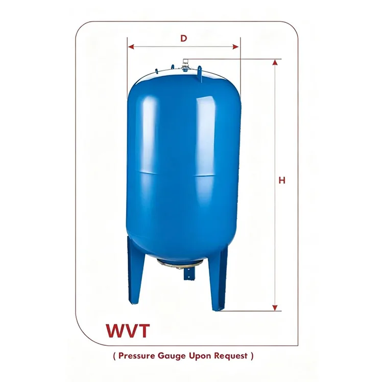 Wymienny zbiornik wyrównawczy membranowy serii WVT (60–500 l, stal węglowa)